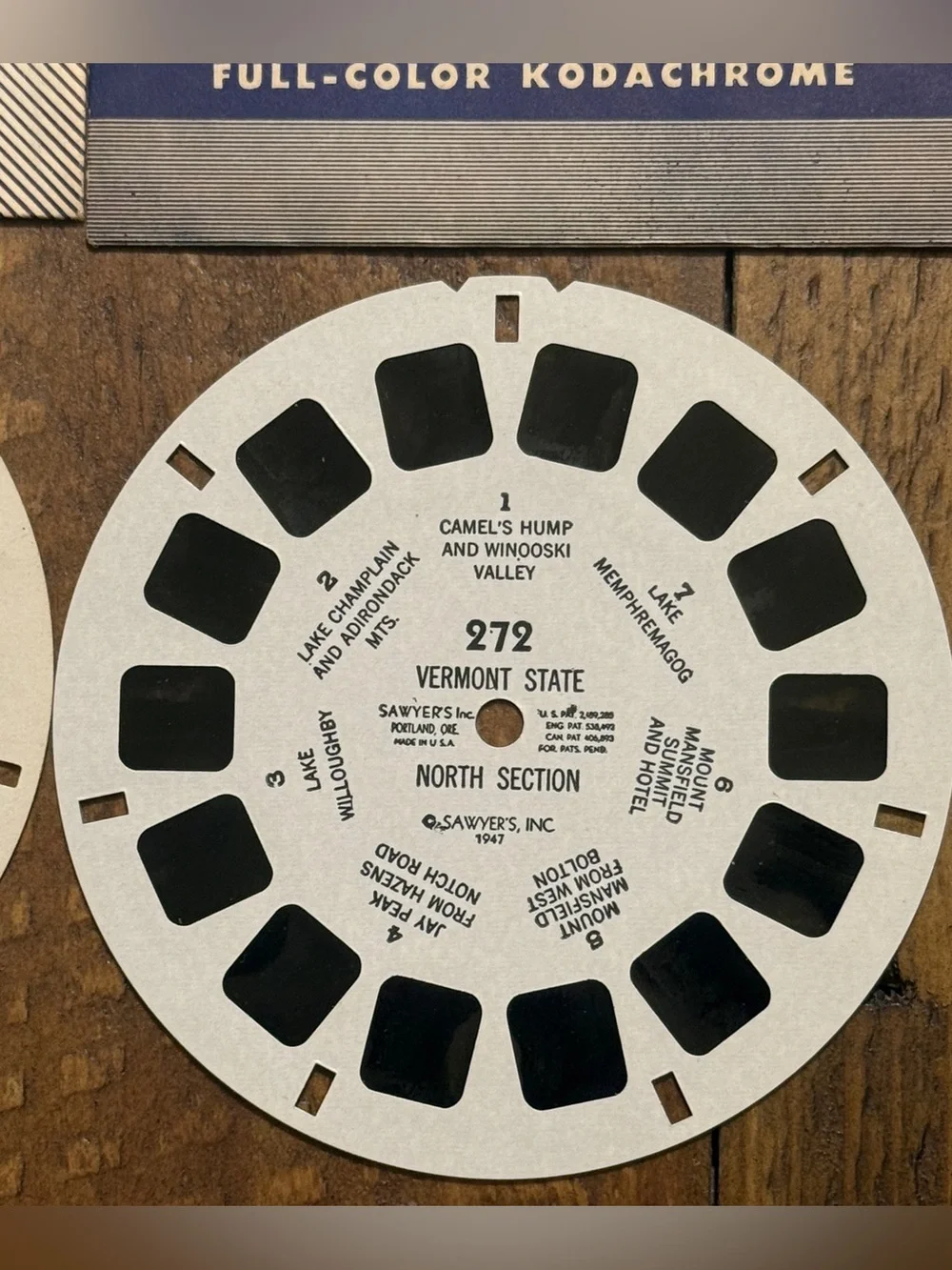 Vintage 1940s Sawyer’s View-Master Reels 7-Piece Set  Kodachrome National Parks